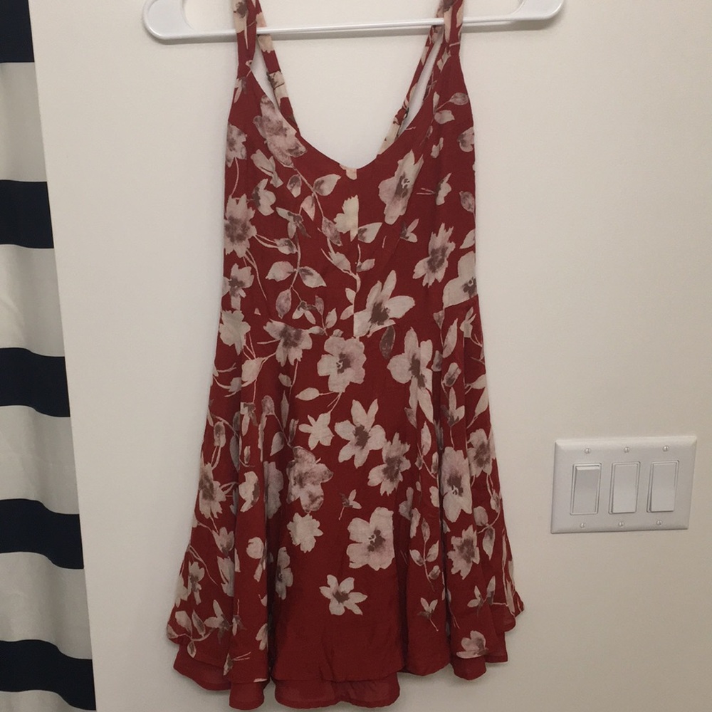Flouncy red sundress
